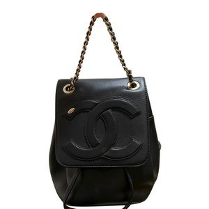 Chanel CC Mania Lambskin Backpack